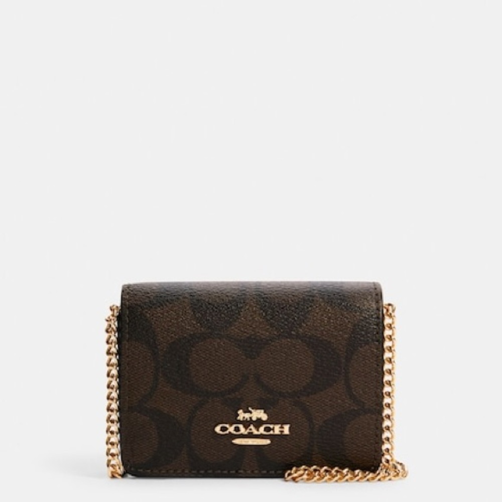 COACH Mini Wallet On A Chain